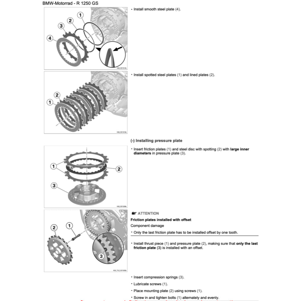 BMW R1250 GS K50 2019-2023 Full Manual Set – Repair & Maintenance Manual and Spare Parts Catalog