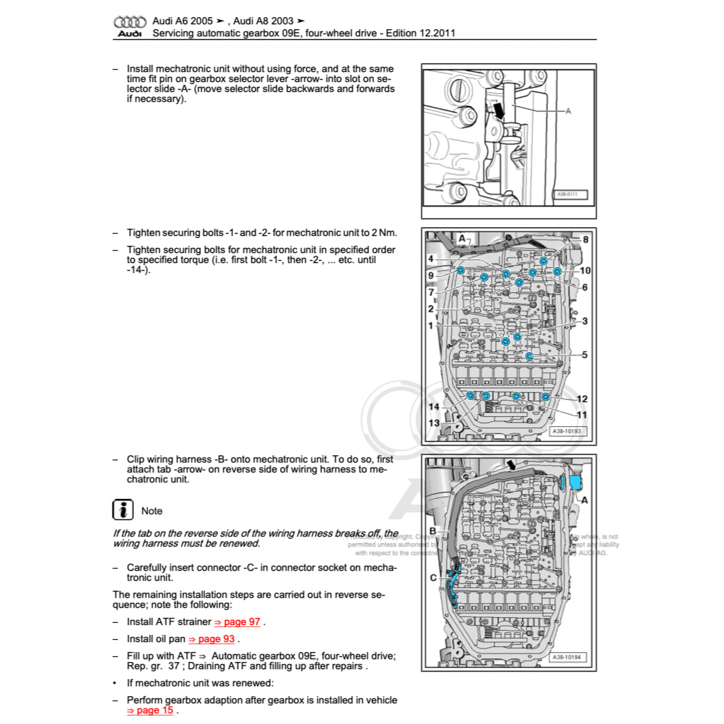 Audi A8 D3/4E 2002-2010 Full Manual Set – Repair & Maintenance Manual