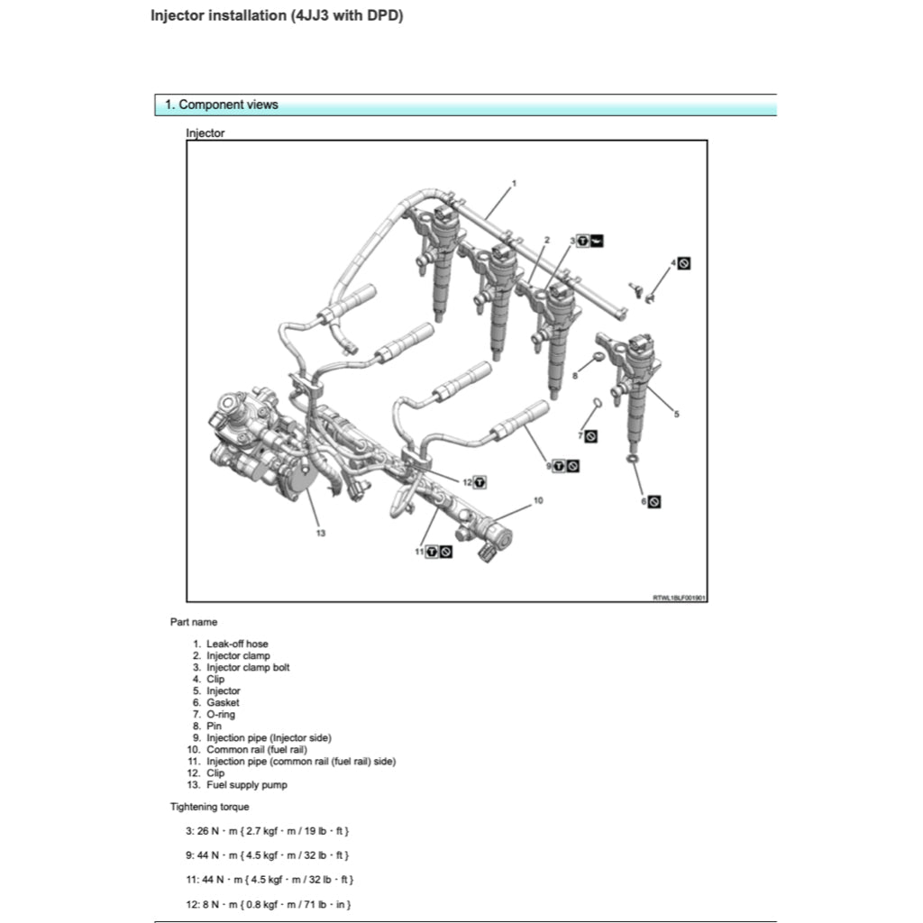 ISUZU ENGINE 4JJ3 Workshop Repair Manual
