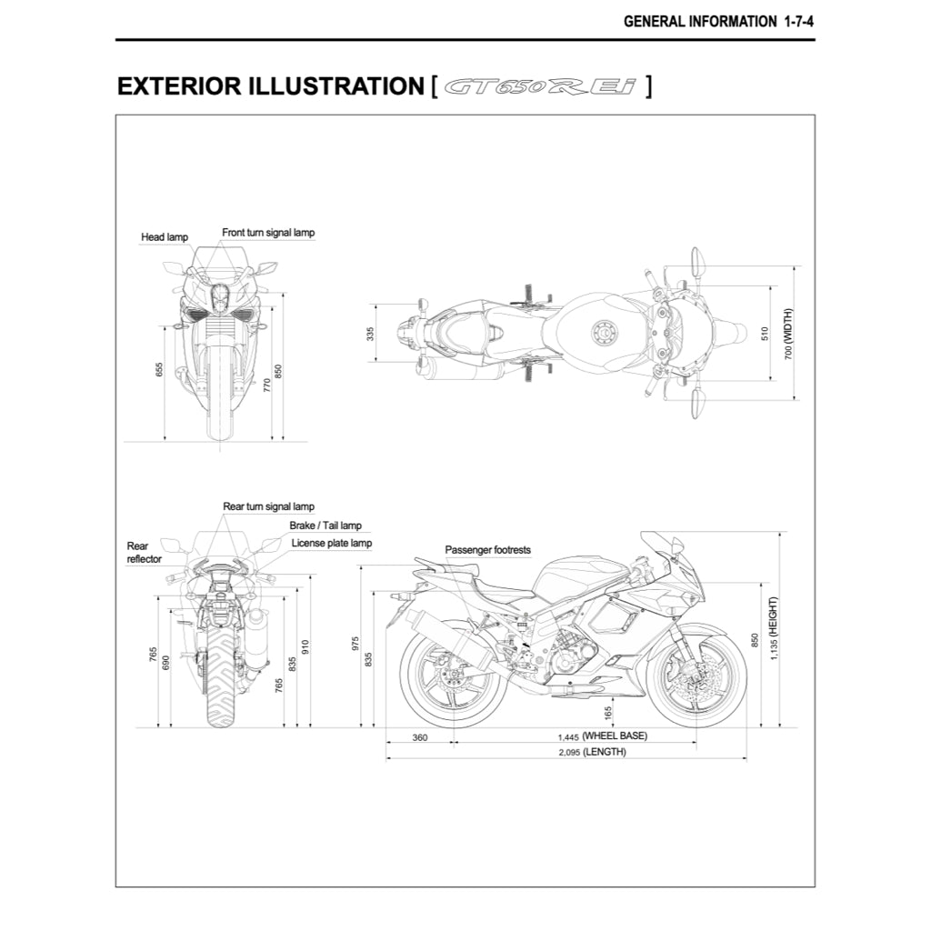 NAZA BLADE/ HYOSUNG 650R 2012-2018 Full Manual Set – Repair & Maintenance Manual and Spare Parts Catalog and User Handbook