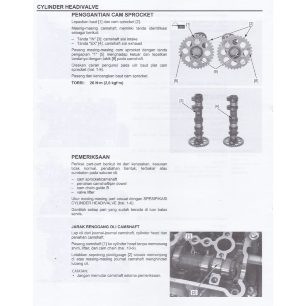 HONDA CBR 250RR CBR250RR MC51 2017-2023 Full Manual Set – Repair & Maintenance Manual and Spare Parts Catalog and User Handbook - BAHASA INDONESIA