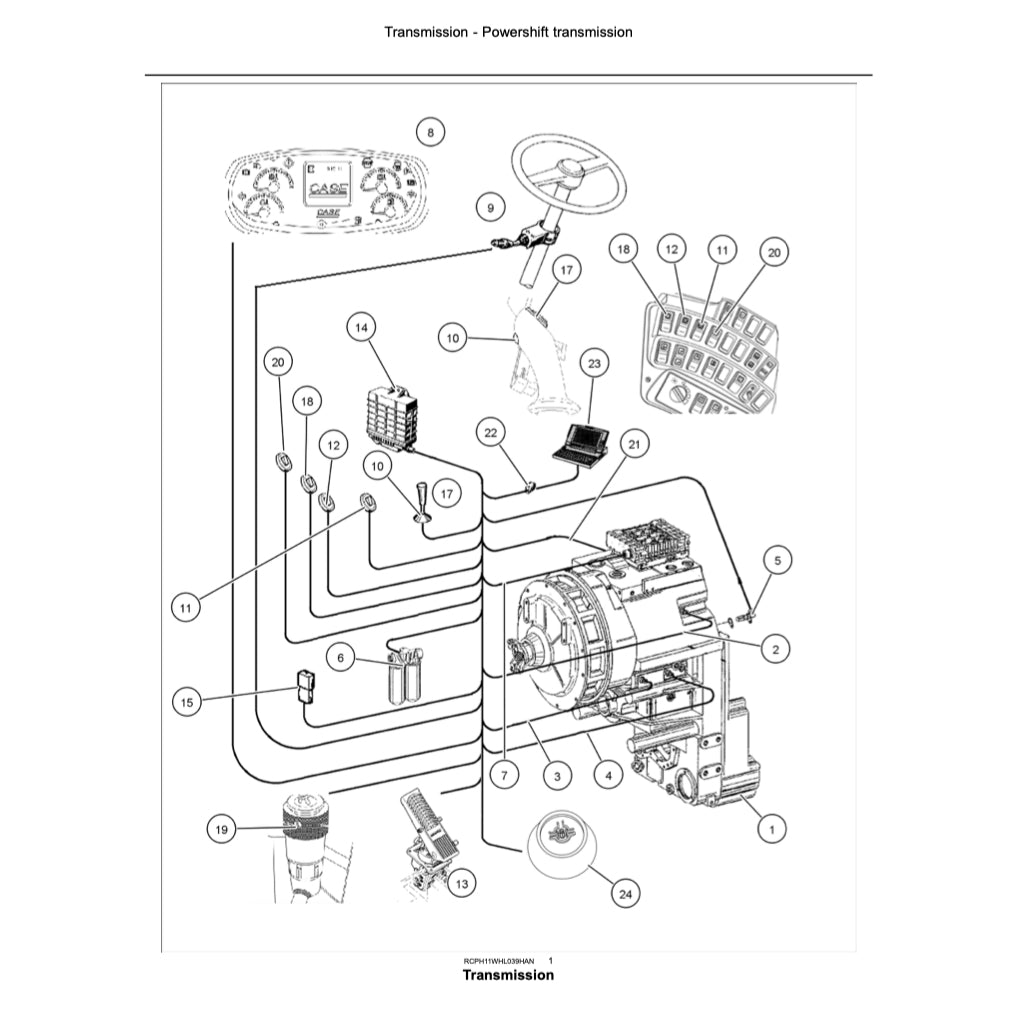 CASE 1021F / 1121F WHEEL LOADER Workshop Repair Manual