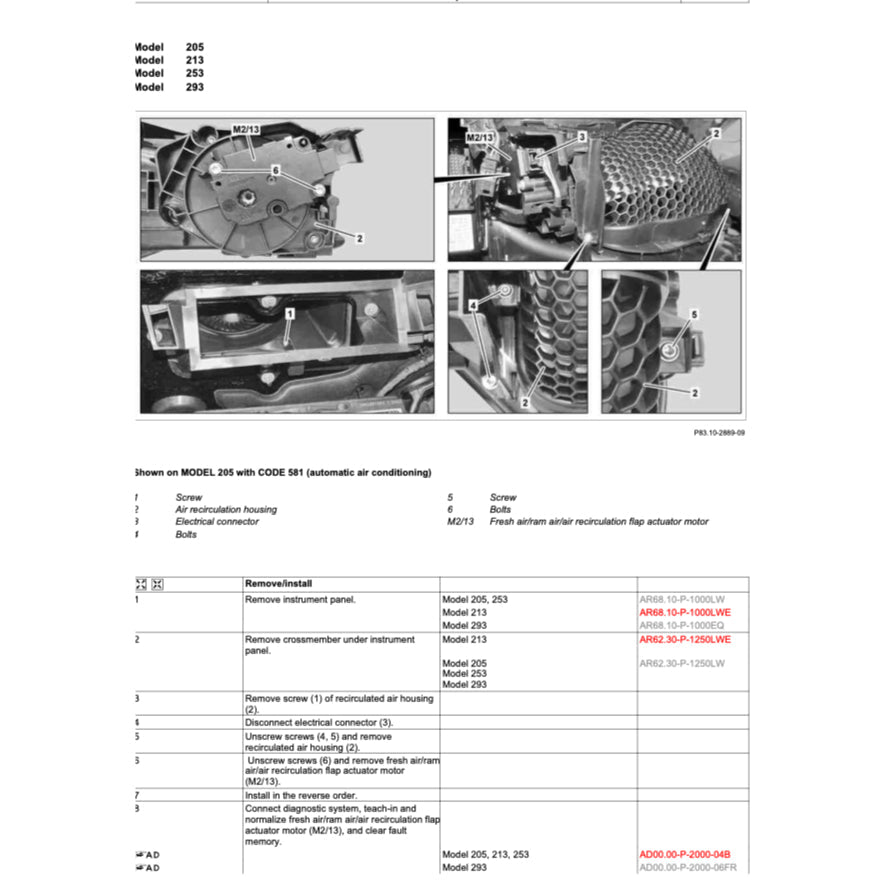 MERCEDES-BENZ W213 2017-2023 Full Manual Set – Repair & Maintenance Manual
