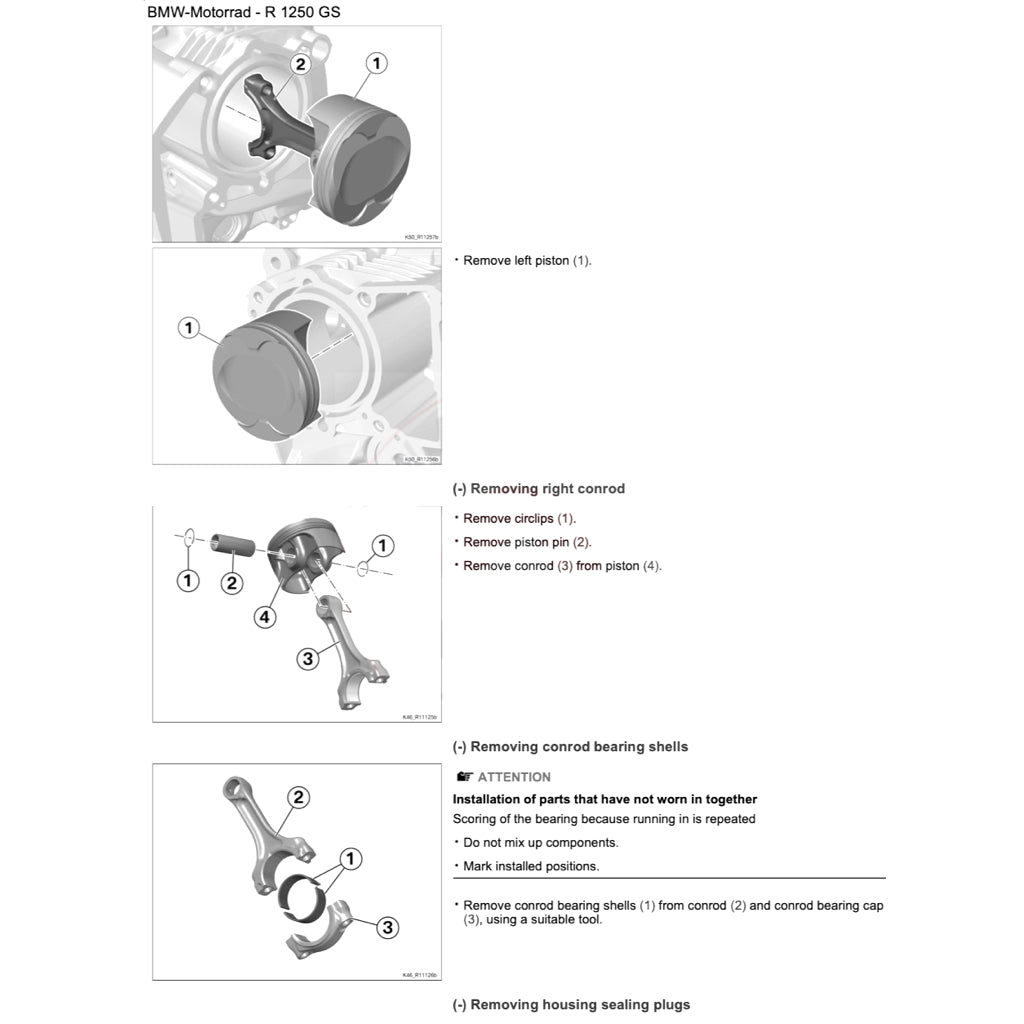 BMW R1250 GS K50 2019-2023 Full Manual Set – Repair & Maintenance Manual and Spare Parts Catalog