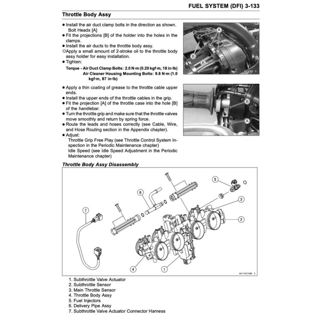 KAWASAKI Z1000 2007-2009 Full Manual Set – Repair & Maintenance Manual and User Handbook