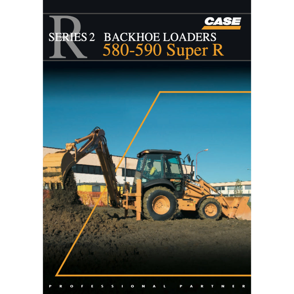 CASE 580SR 590SR(and) 695SR LOADER BACKOE Workshop Repair Manualand Parts Book