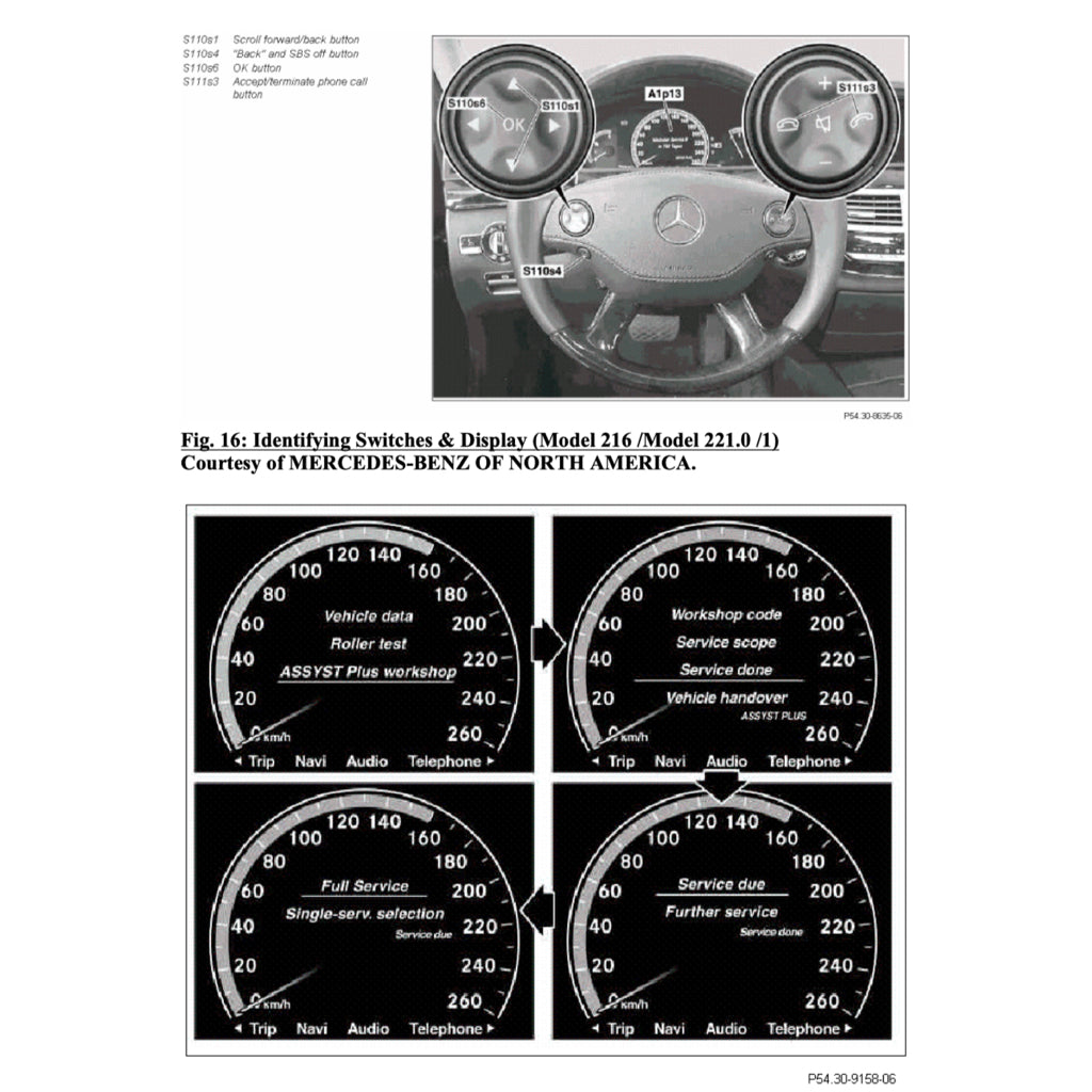 MERCEDES-BENZ W221 2006-2013 Full Manual Set – Repair & Maintenance Manual