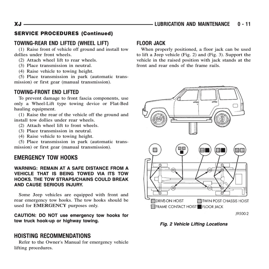 JEEP CHEROKEE XJ 1995-2001 Full Manual Set – Repair & Maintenance Manual