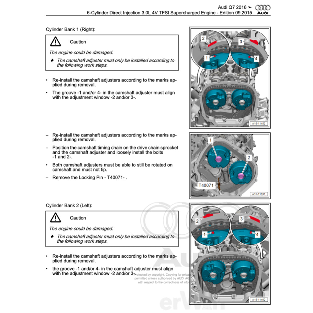 AUDI Q7 4M 2015-2020 Full Manual Set – Repair & Maintenance Manual
