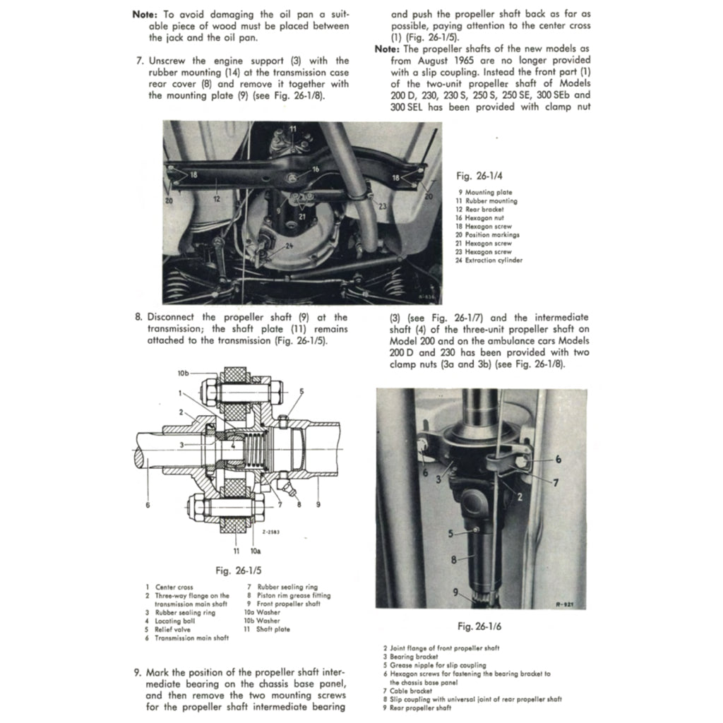 MERCEDES-BENZ W111 1959-1971 Full Manual Set – Repair & Maintenance Manual
