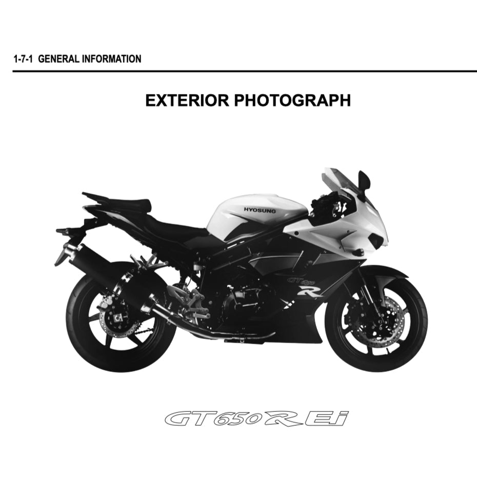 NAZA BLADE/ HYOSUNG 650R 2012-2018 Full Manual Set – Repair & Maintenance Manual and Spare Parts Catalog and User Handbook
