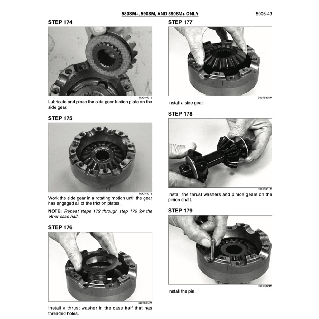 CASE 580SM(and) 590SM(and) LOADER BACKOE Workshop Repair Manualand Parts Book