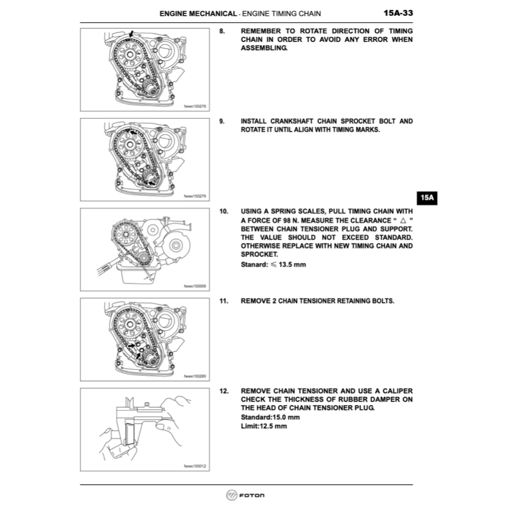 FOTON VIEW C2 2011-2016 Full Manual Set – Repair & Maintenance Manual