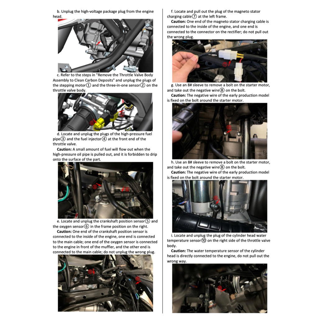ZONTES M125 / M310 / M350 / M350E 2021-2023 Full Manual Set – SERVICE MAINTENANCE MANUAL
