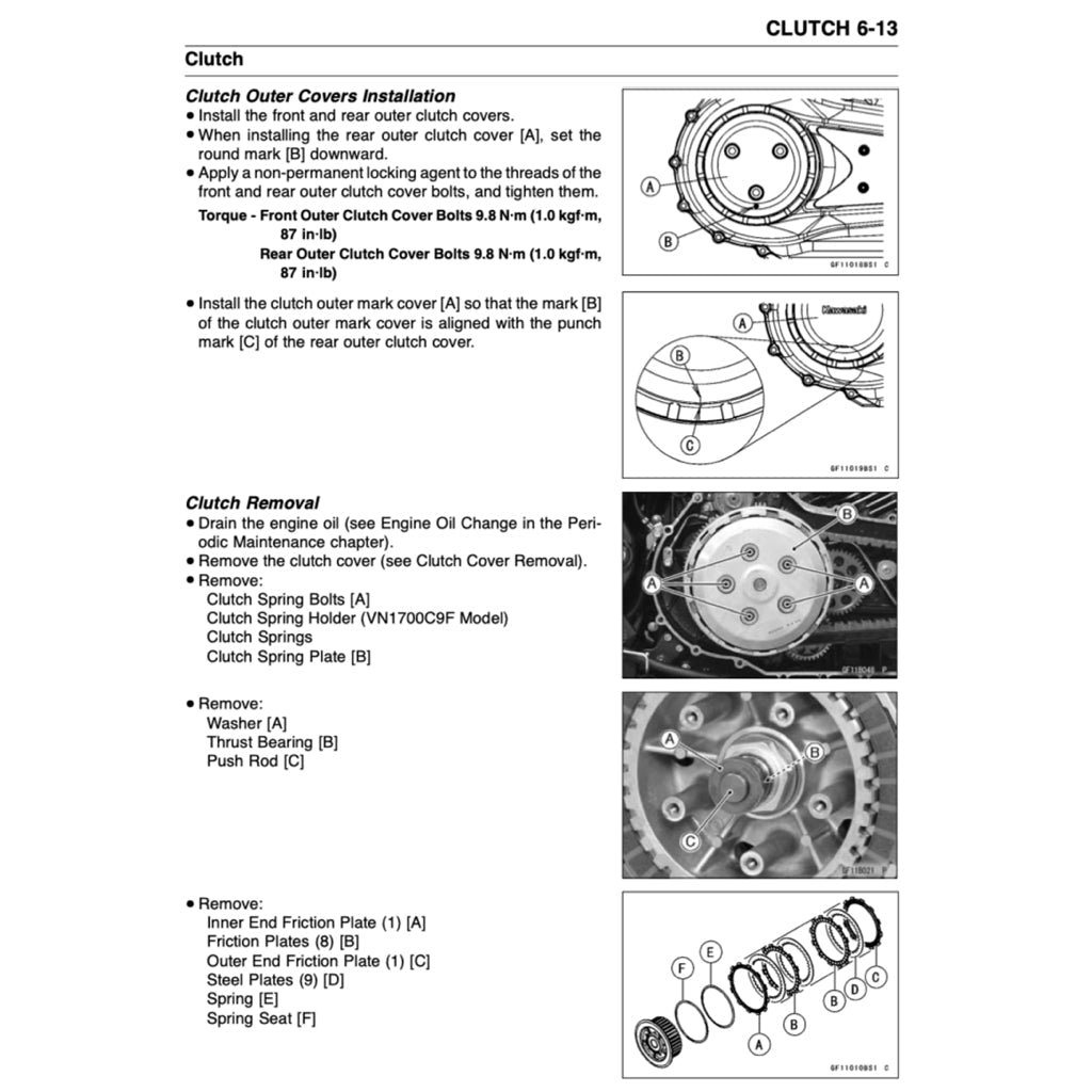 KAWASAKI VULCAN 1700 VN1700 2009-2017 Full Manual Set – Repair & Maintenance Manual and Spare Parts Catalog and User Handbook