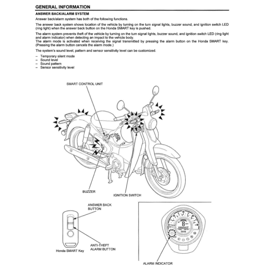 HONDA C125 SUPER CUB 2019+ Full Manual Set – Repair & Maintenance Manual and Spare Parts Catalog and User Handbook