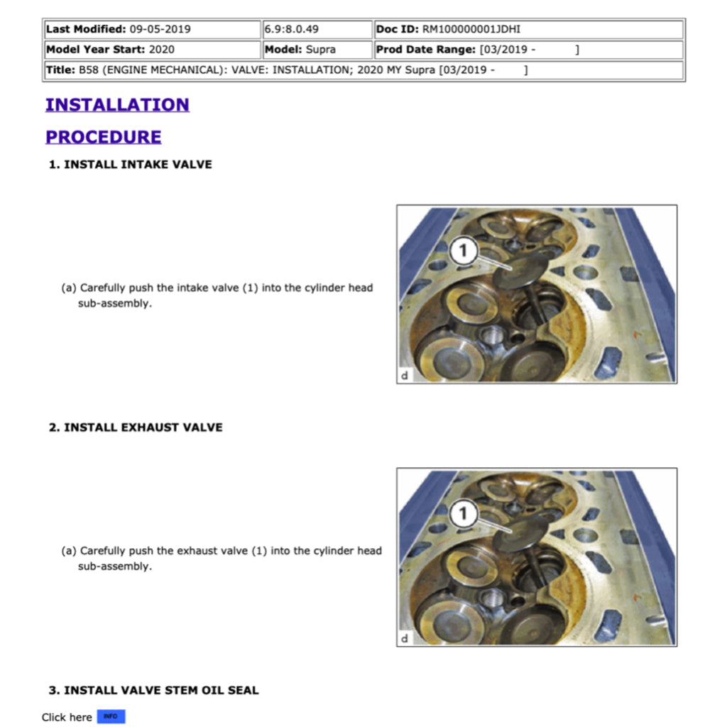TOYOTA GR SUPRA 2019-2022 Full Manual Set – Repair & Maintenance Manual