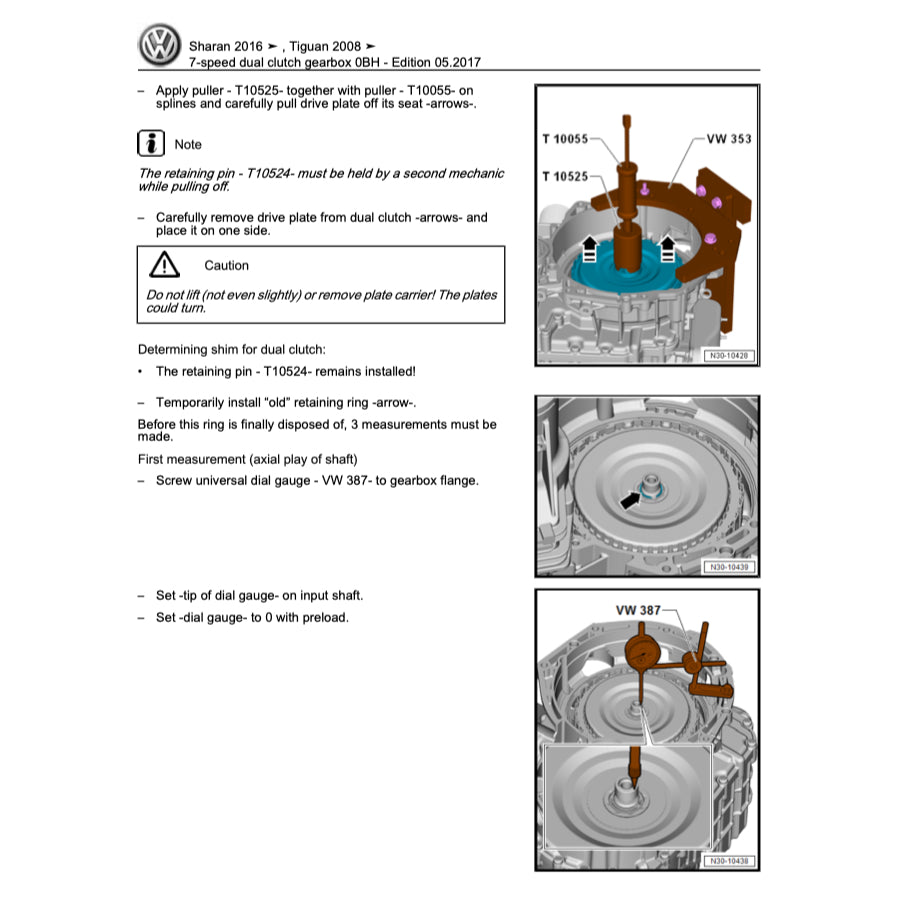 VW TIGUAN I 5N 2008-2016 Full Manual Set – Repair & Maintenance Manual