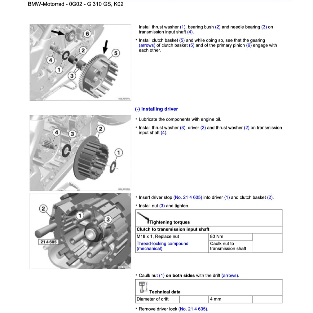 BMW G310 GS K02 2016-2020 Full Manual Set – Repair & Maintenance Manual and Spare Parts Catalog and RIDER'S MANUAL