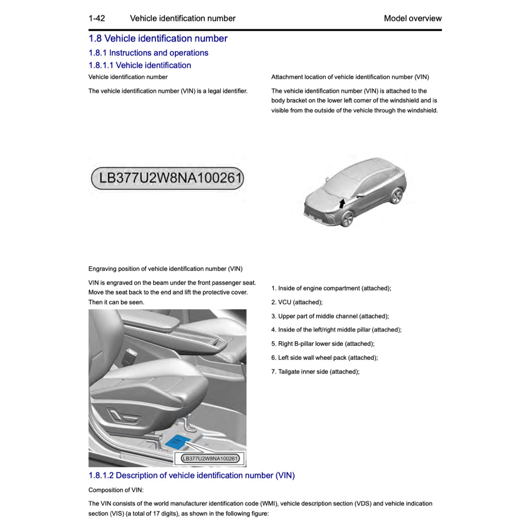 GEELY GEOMETRY-C 2023+ Full Manual Set – Repair & Maintenance Manual