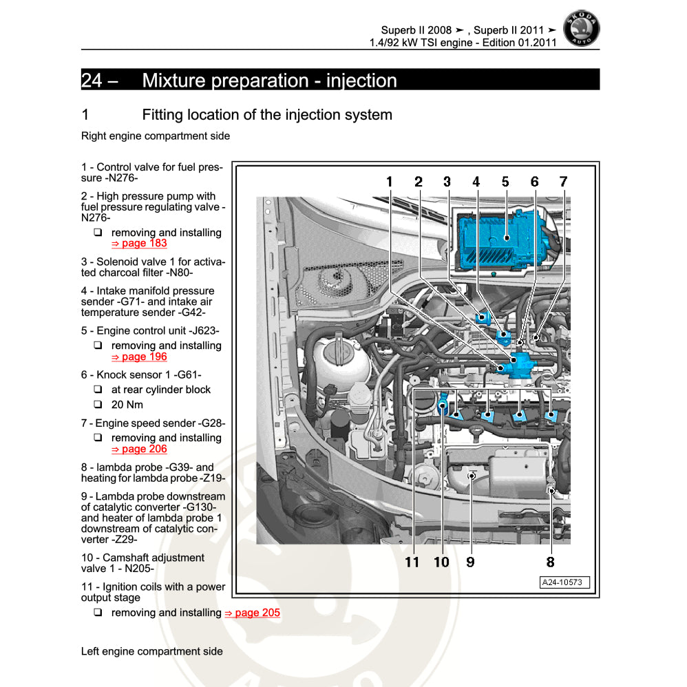 SKODA SUPERB B6 2005-2014 Full Manual Set – Repair & Maintenance Manual