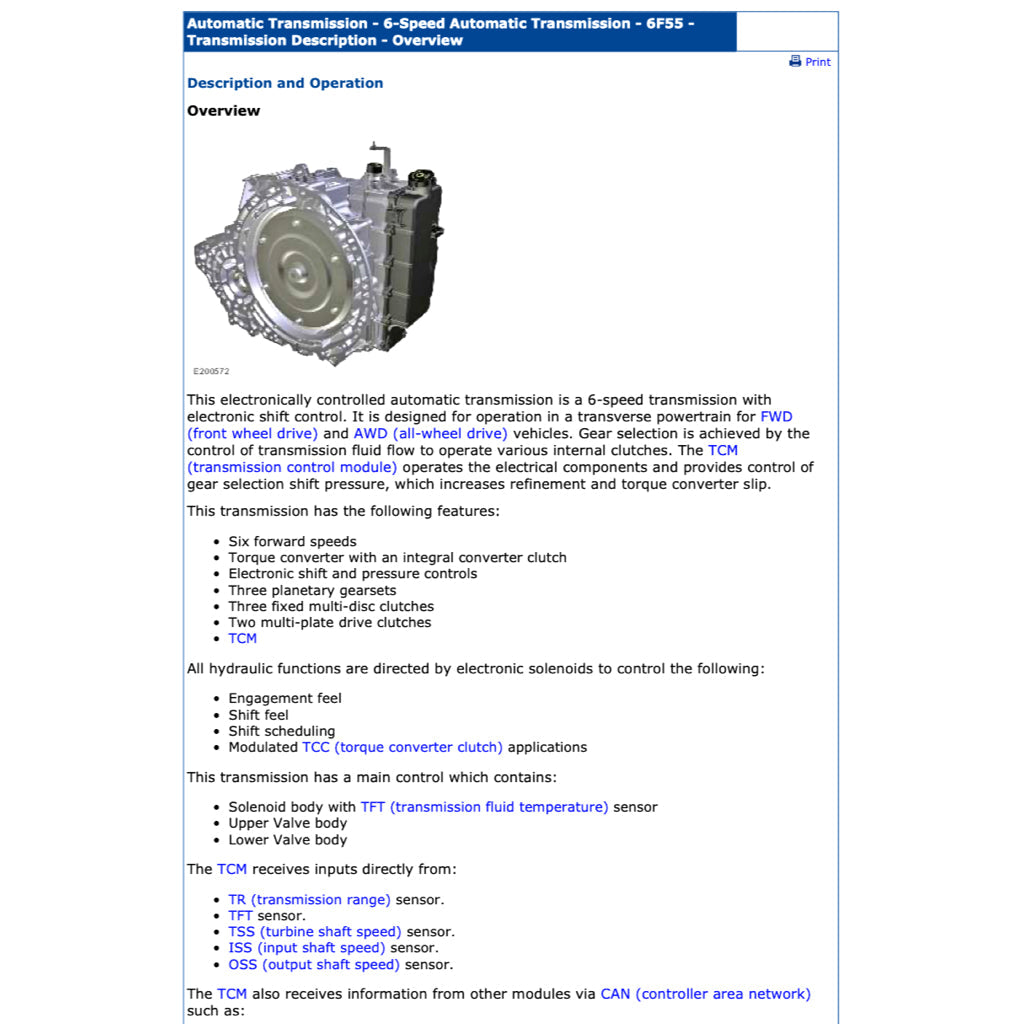 FORD TRANSIT CUSTOM 2012-2022 Full Manual Set – Repair & Maintenance Manual