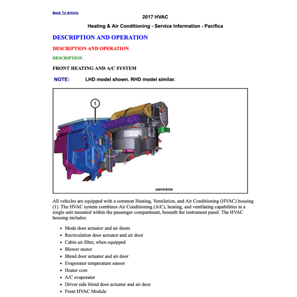 CHRYSLER PACIFICA RU 2016-2020 Full Manual Set – Repair & Maintenance Manual