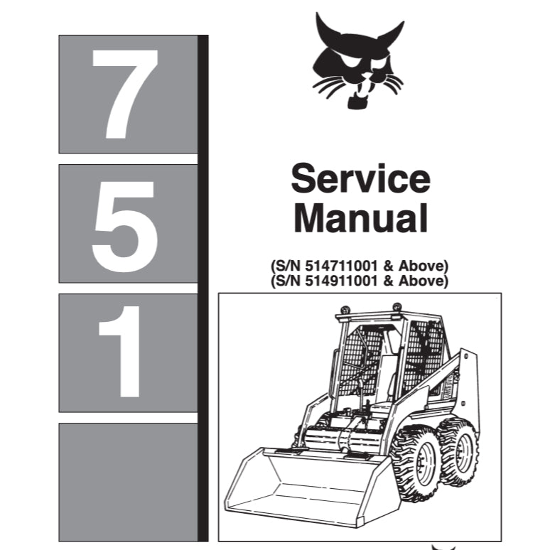 BOBCAT LOADER / EXCAVATOR SERVICE MANUAL