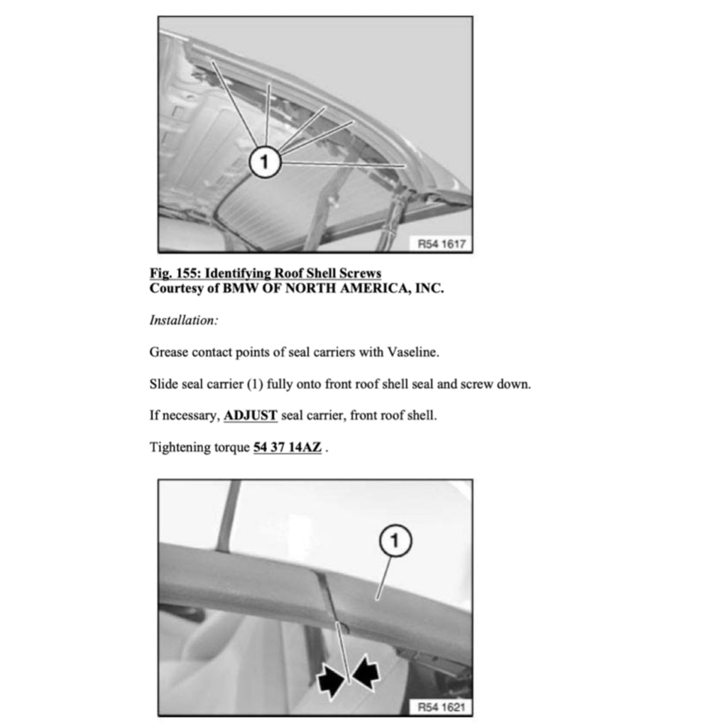 BMW Z4 E89 2009-2016 Full Manual Set – CONVERTIBLE TOP SERVICE REPAIR MANUAL