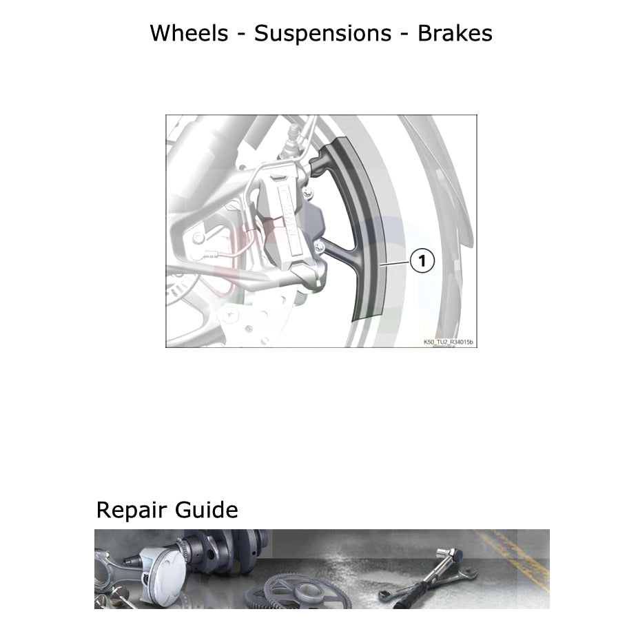BMW R1250RS R1250 RS K54 2018+ Full Manual Set – Repair & Maintenance Manual and RIDER'S MANUAL