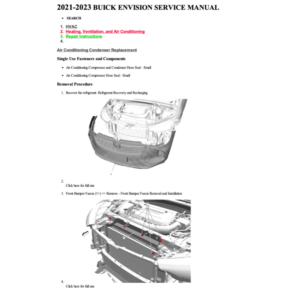 BUICK ENVISION 2021+ Full Manual Set – Repair & Maintenance Manual