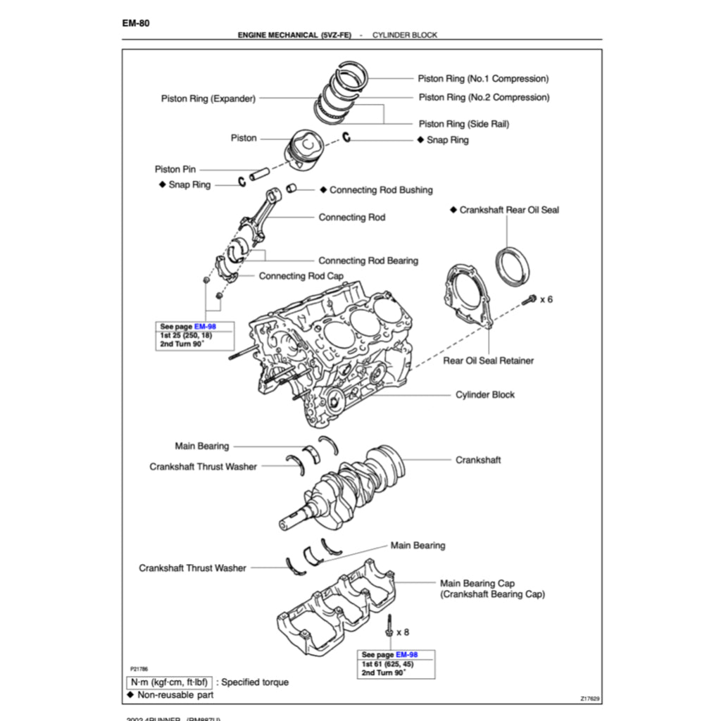 TOYOTA 4RUNNER N180 1996-2002 Full Manual Set – Repair & Maintenance Manual