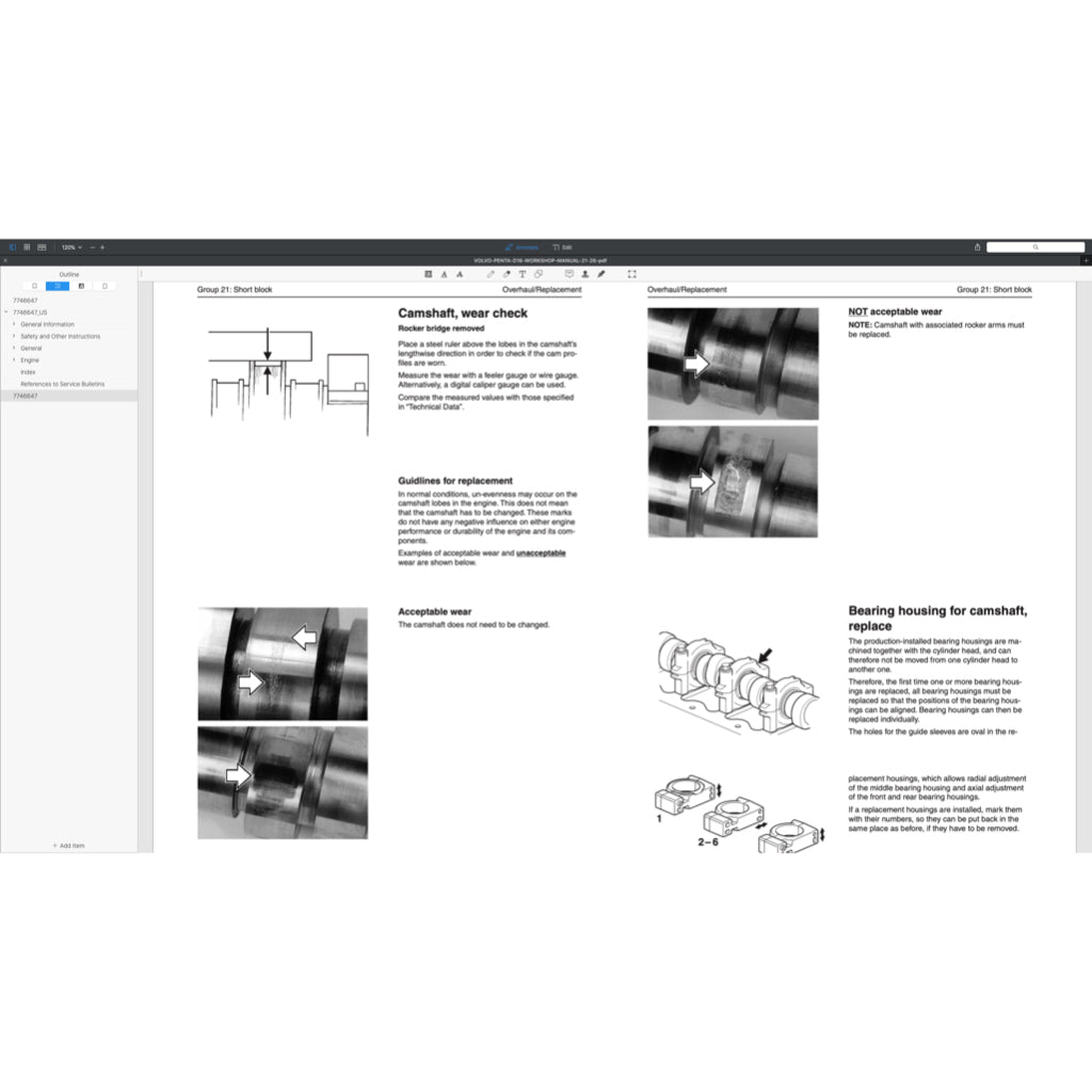 VOLVO PENTA DIESEL ENGINE D SERIES D3 D4 D6 D9 D12 D13 D16 Full Manual Set – SERVICE REPAIR WORKSHOP MANUAL