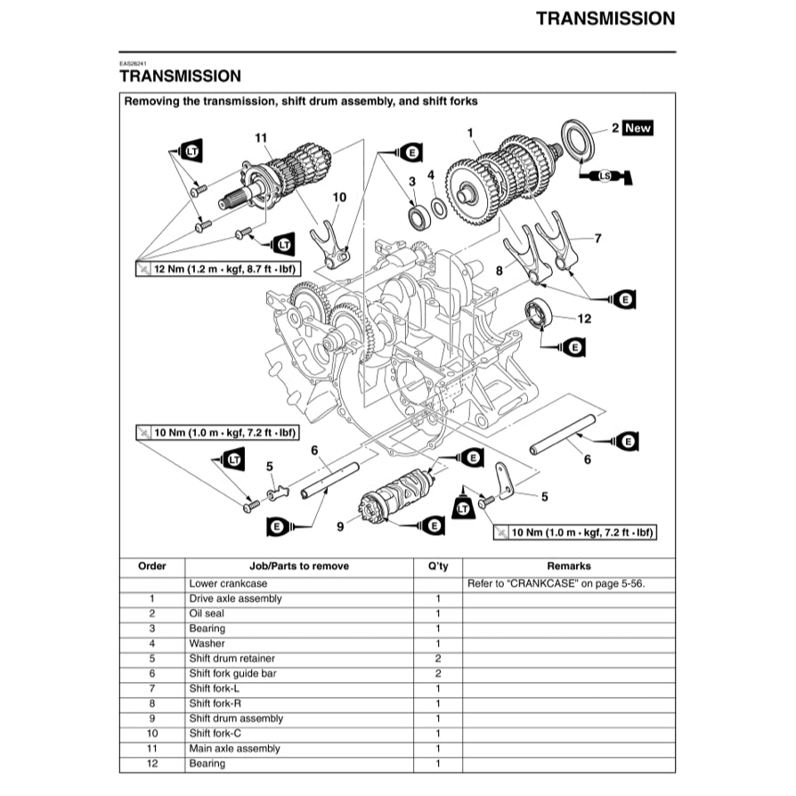 YAMAHA MT-09 MT09 2014-2017 Full Manual Set – Repair & Maintenance Manual and Spare Parts Catalog and User Handbook