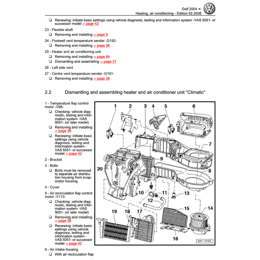 VW JETTA A5 2005-2010 Full Manual Set – Repair & Maintenance Manual