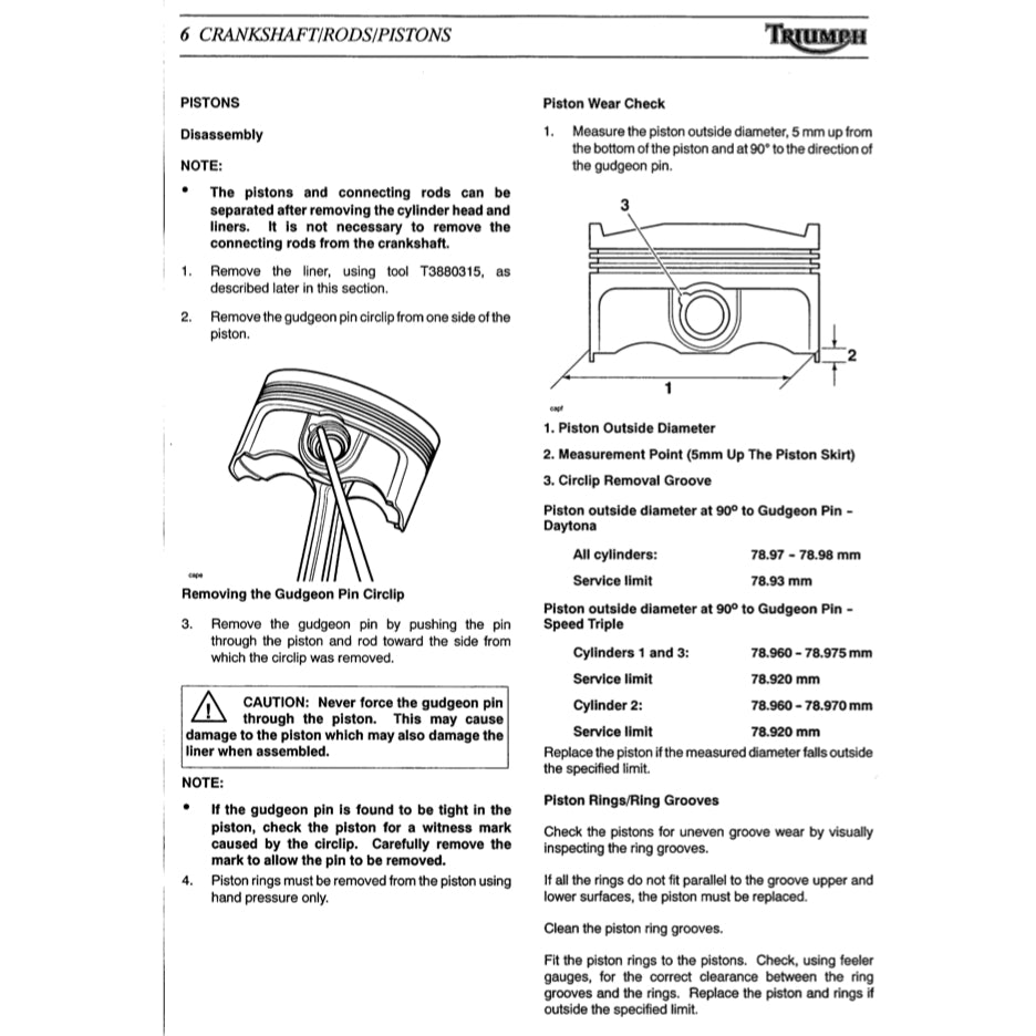 TRIUMPH SPEED TRIPLE 2002-2004 Full Manual Set – Repair & Maintenance Manual and User Handbook