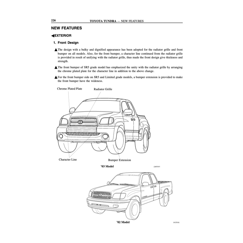 TOYOTA TUNDRA VCK30/40 2000-2004 Full Manual Set – Repair & Maintenance Manual
