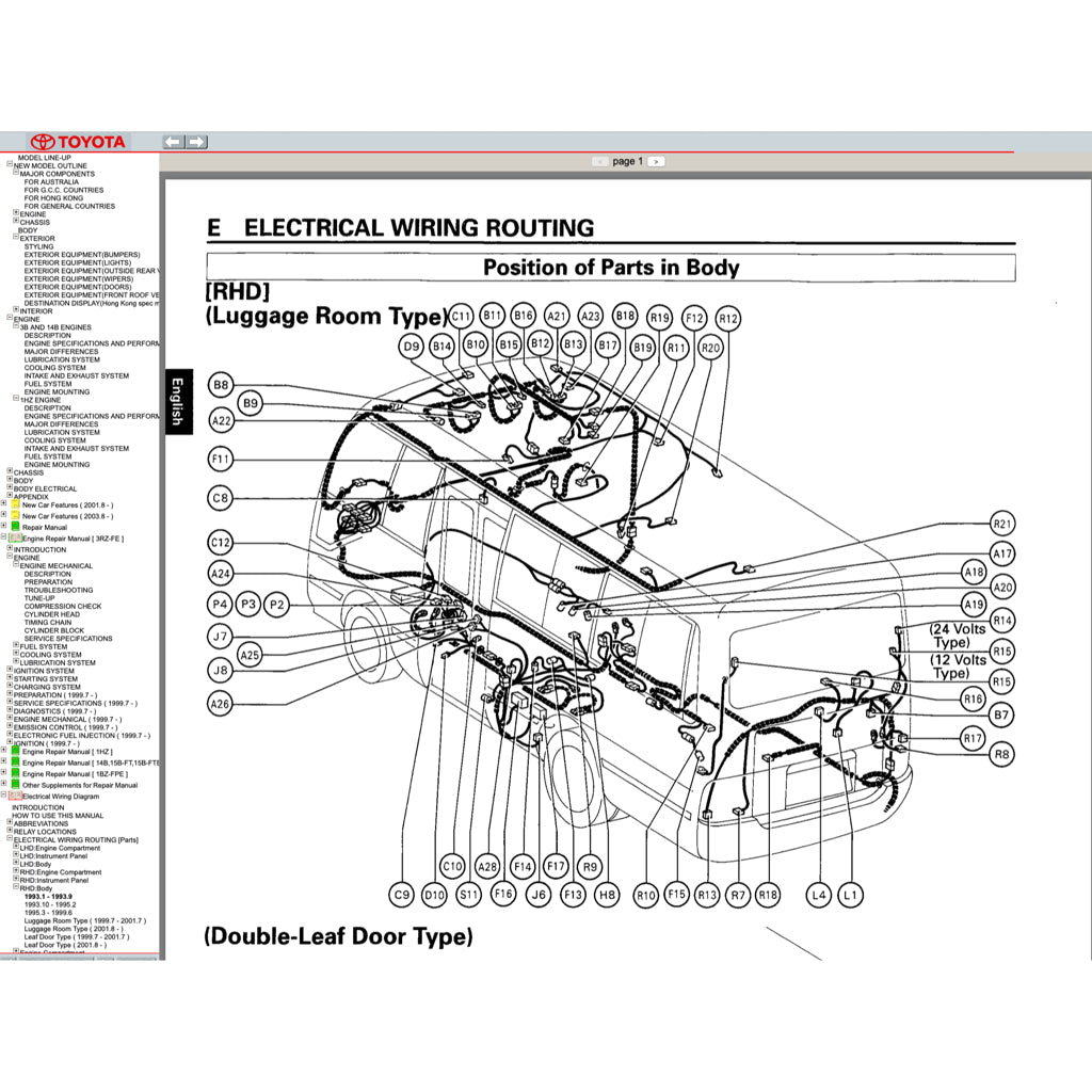 TOYOTA COASTER 1993-2016 Full Manual Set – Repair & Maintenance Manual