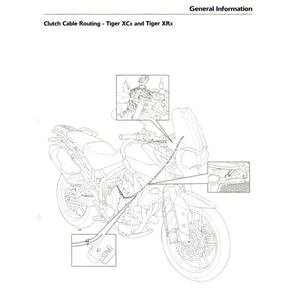 TRIUMPH TIGER 800XC/XCX/XRX 2015-2018 Full Manual Set – Repair & Maintenance Manual and User Handbook
