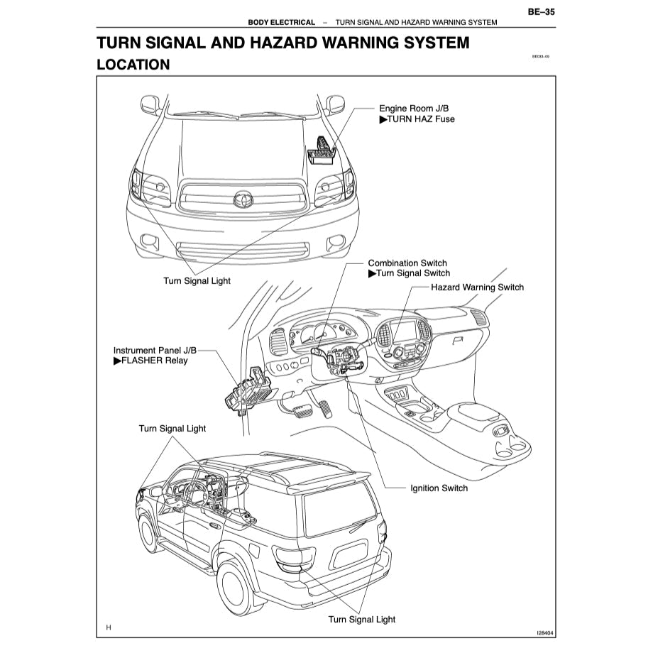 TOYOTA SEQUOIA UCK35/45 2000-2007 Full Manual Set – Repair & Maintenance Manual