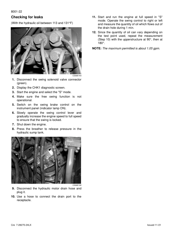 Linkbelt 240LX Excavator Service Repair Manual Workshop Guide