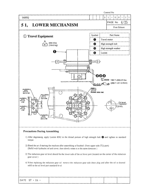Linkbelt 1600Q Quantum Excavator Service Repair Manual Workshop Guide