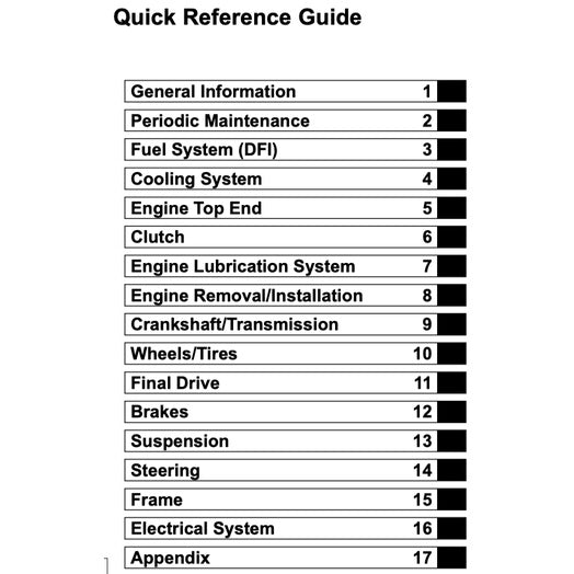 KAWASAKI ER-6n ER6n 2006-2016 Full Manual Set – Repair & Maintenance Manual and Spare Parts Catalog and User Handbook