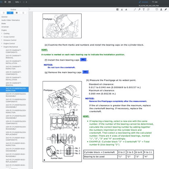 TOYOTA COROLLA ALTIS E140/150 2007-2012 Full Manual Set – Repair & Maintenance Manual