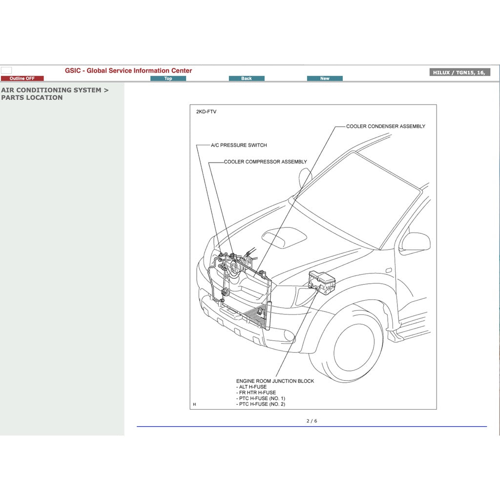 HILUX TOYOTA HILUX VIGO KUN 15/16/25/26/36 2005-2015 Full Manual Set – Repair & Maintenance Manual