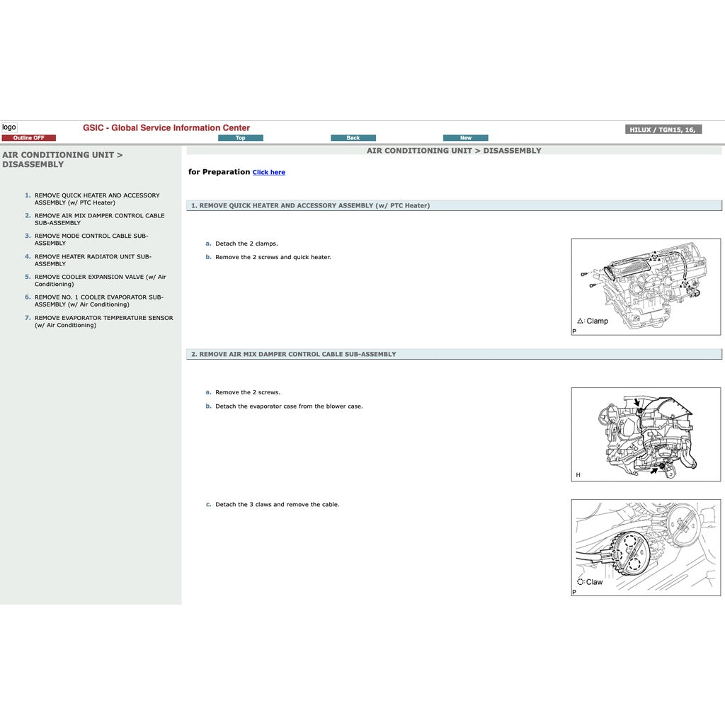 HILUX TOYOTA HILUX VIGO KUN 15/16/25/26/36 2005-2015 Full Manual Set – Repair & Maintenance Manual