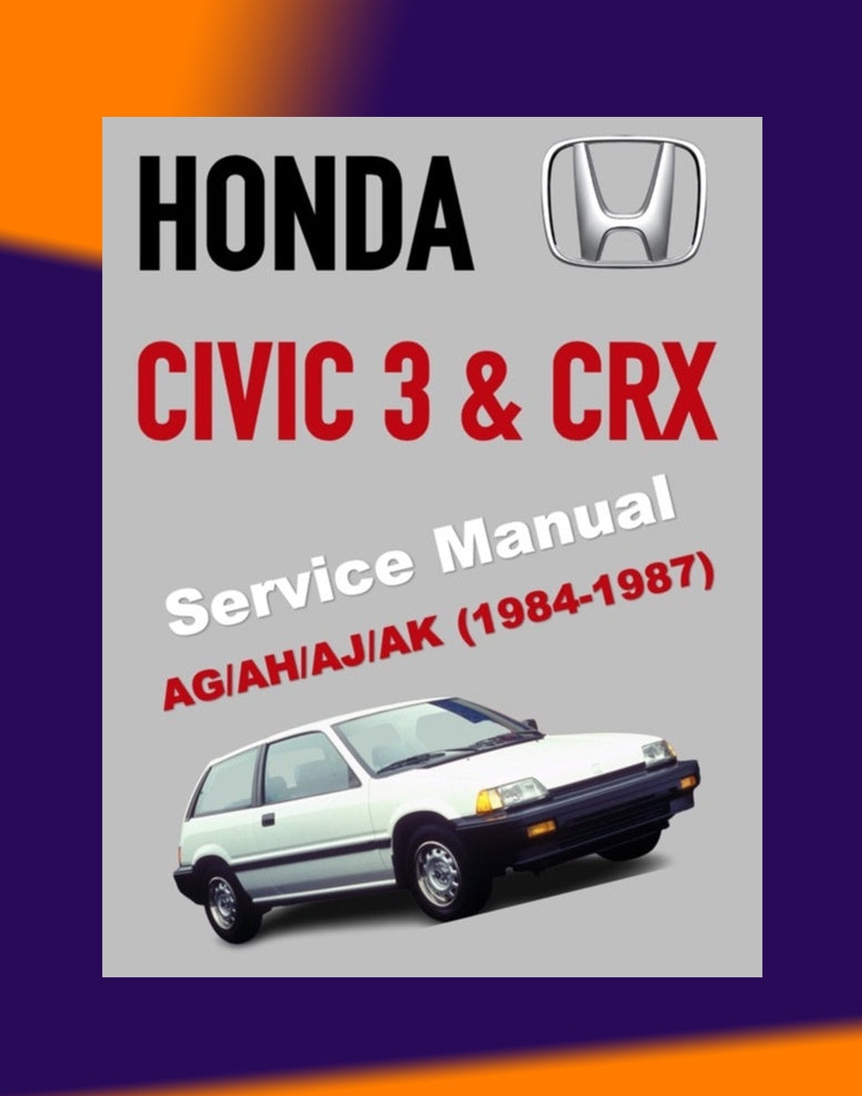HONDA CIVIC 3 1984-1987 Full Manual Set – Repair & Maintenance Manual