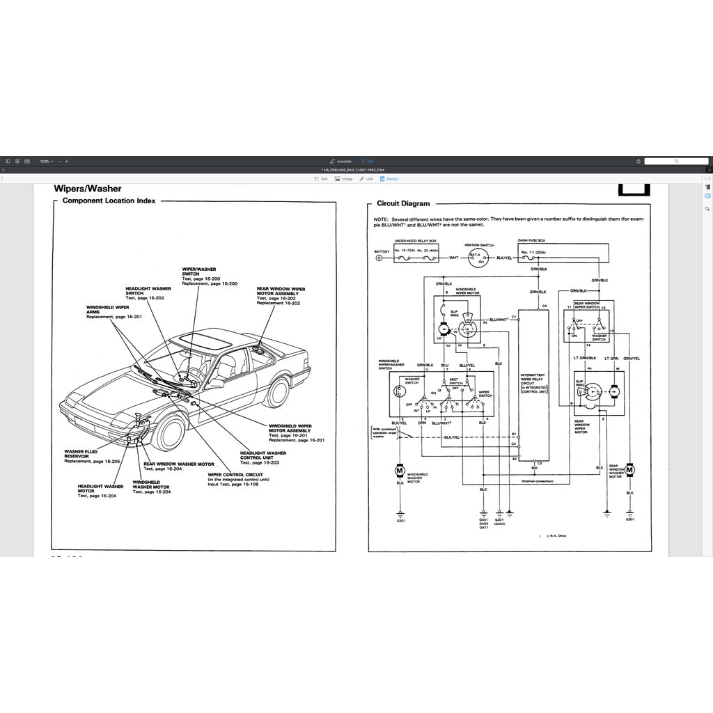 HONDA PRELUDE BA3-BA7 1987-1992 Full Manual Set – Repair & Maintenance Manual