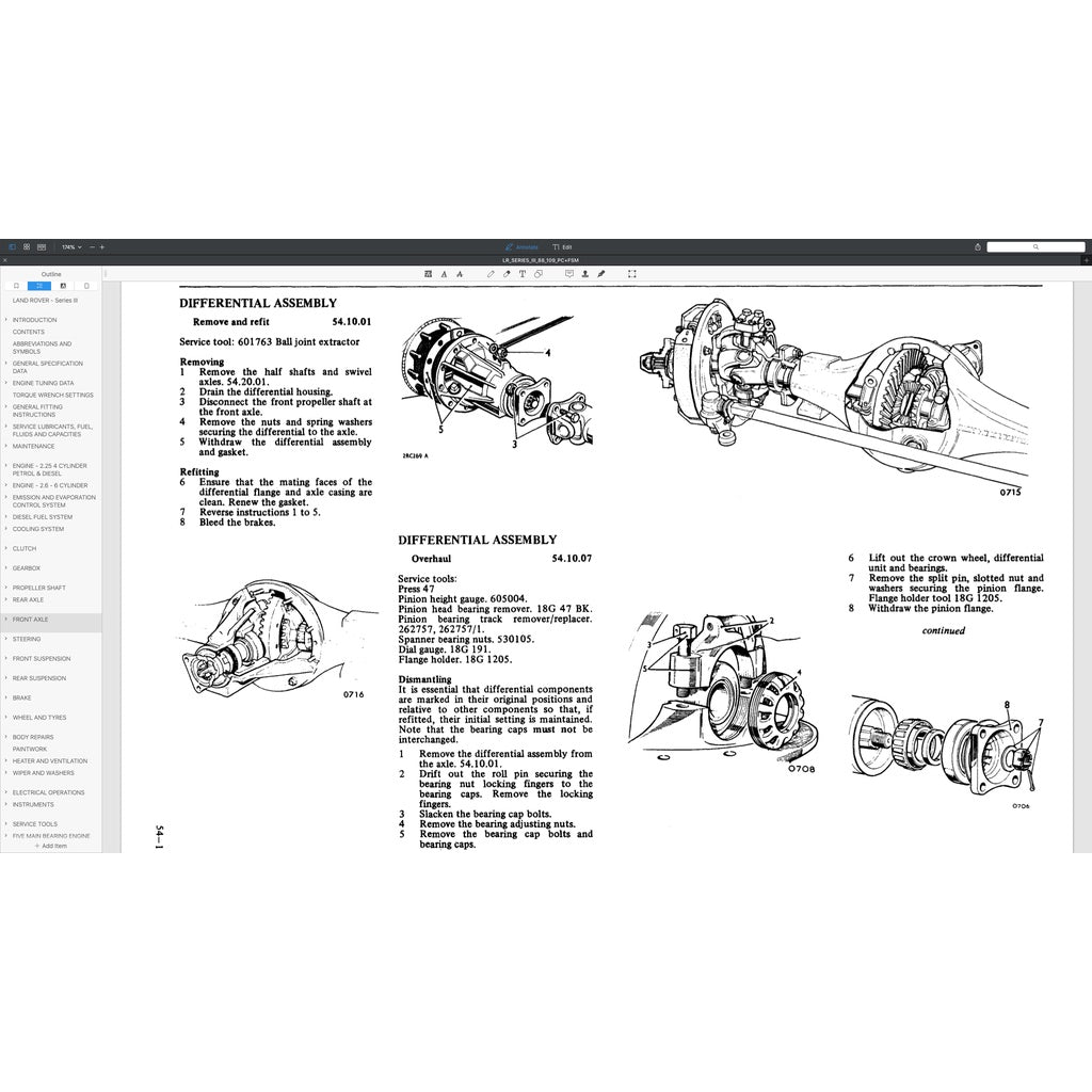 LAND ROVER SERIES III 88/109 1971-1985 Full Manual Set – Repair & Maintenance Manual and Spare Parts Catalog