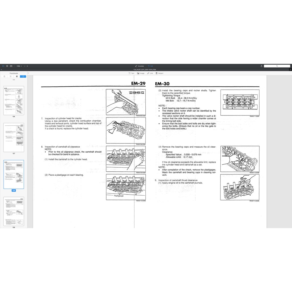 DAIHATSU HIJET PORTER S89/S91 1.3L 1989-2009 Full Manual Set – Repair & Maintenance Manual